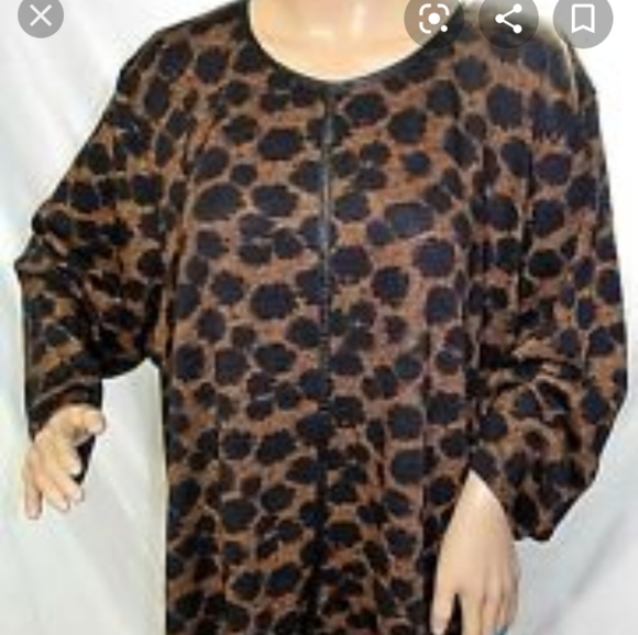 Cathy Daniels Tops - NWOT Animal print boho plus size 2X